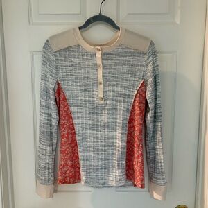 Sugarfox pieced henley thermal